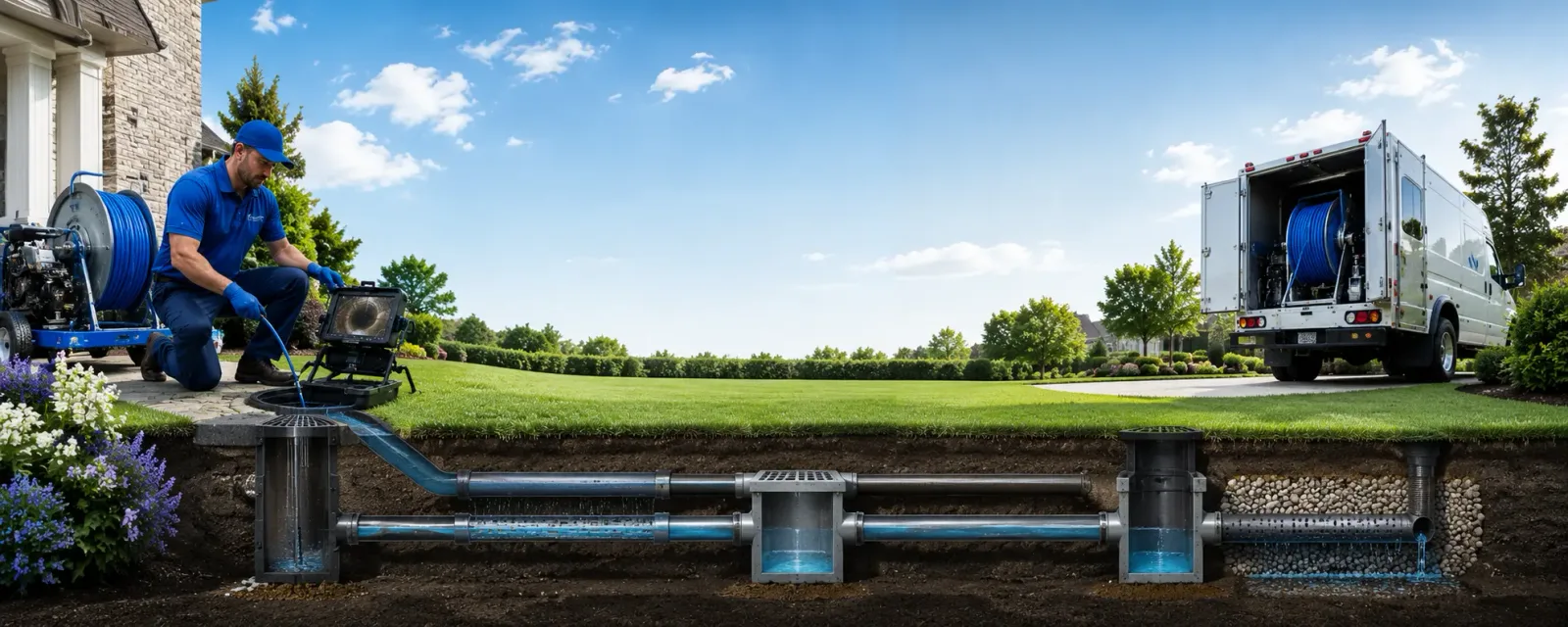 Outdoor drain cleaning information for Bliss, NY